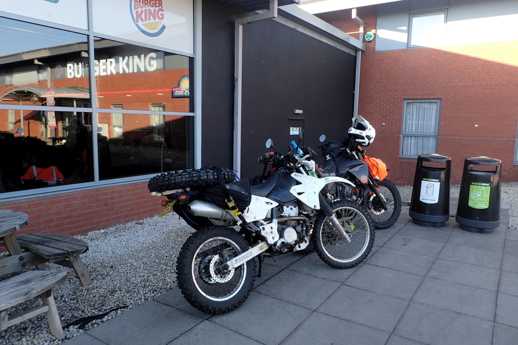 After a very wet slog up the M1 and M6, the sun came out as we sat down and dried off in a service station